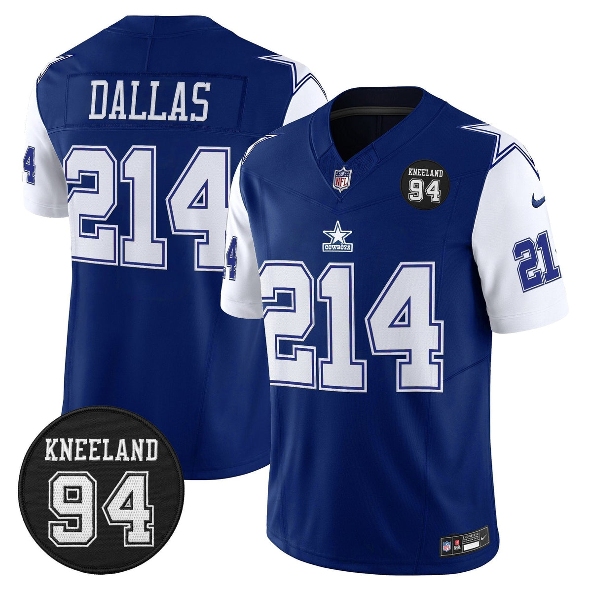 DAL #94 Marshawn Kneeland Memorial Patch Vapor Limited Jersey - image 42