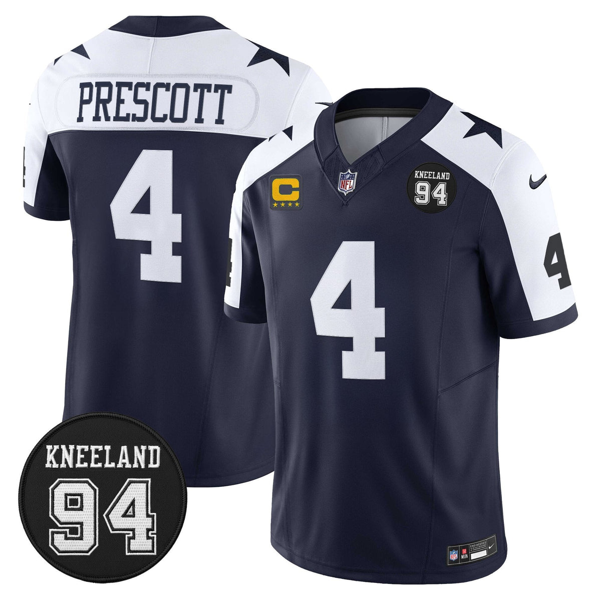 DAL #94 Marshawn Kneeland Memorial Patch Vapor Limited Jersey - image 15