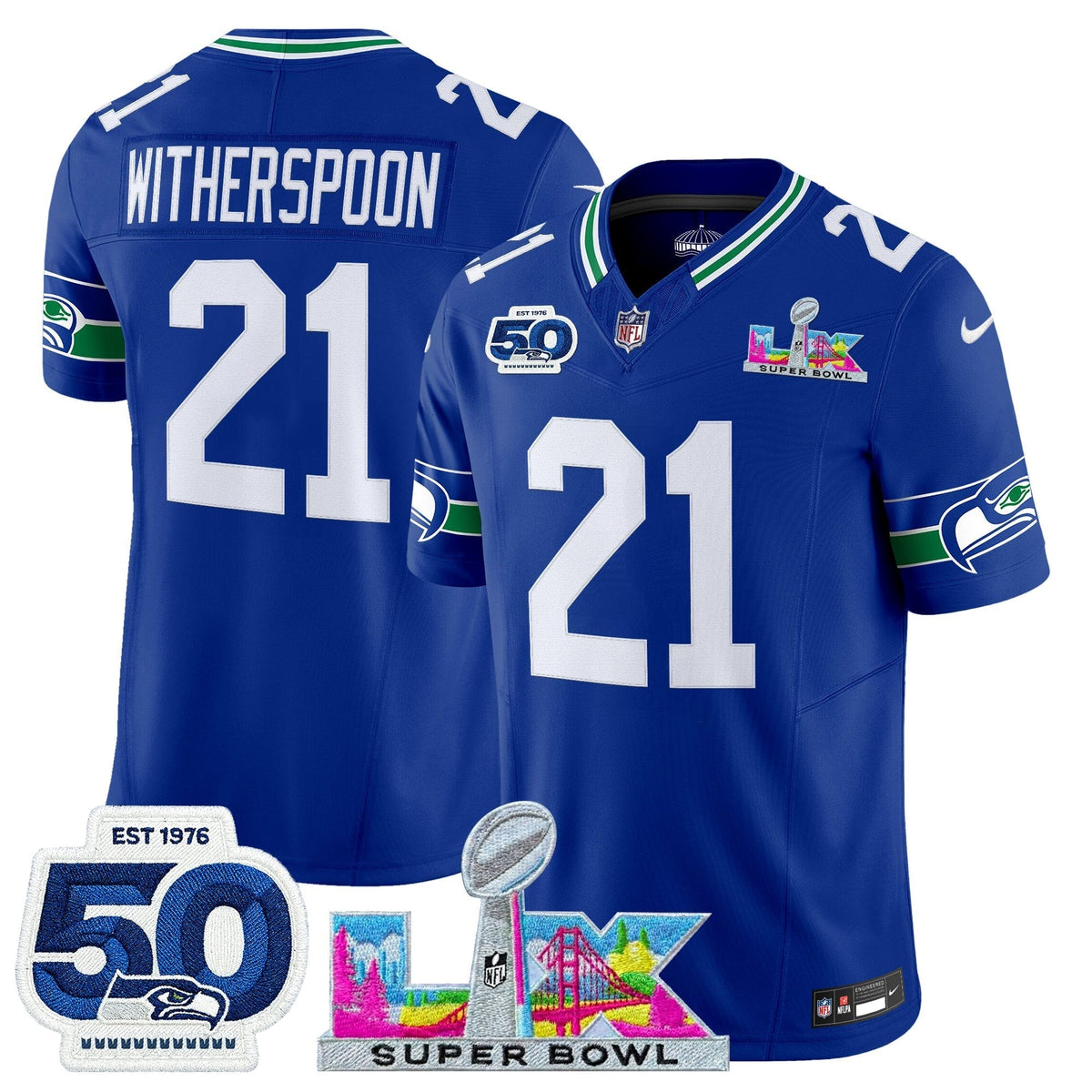 SEA "Super Bowl LX & 50th Patch" Vapor Limited Jersey - image 5