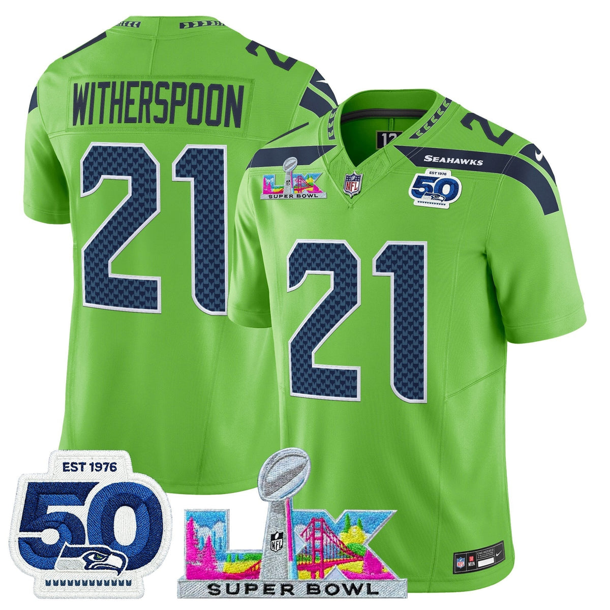 SEA "Super Bowl LX & 50th Patch" Vapor Limited Jersey - image 29