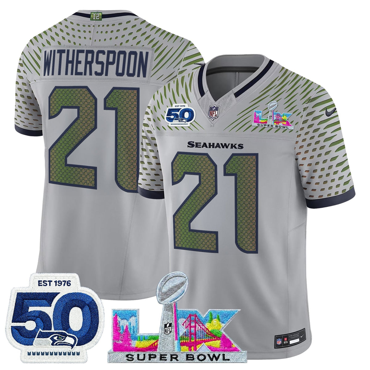 SEA "Super Bowl LX & 50th Patch" Vapor Limited Jersey - image 21