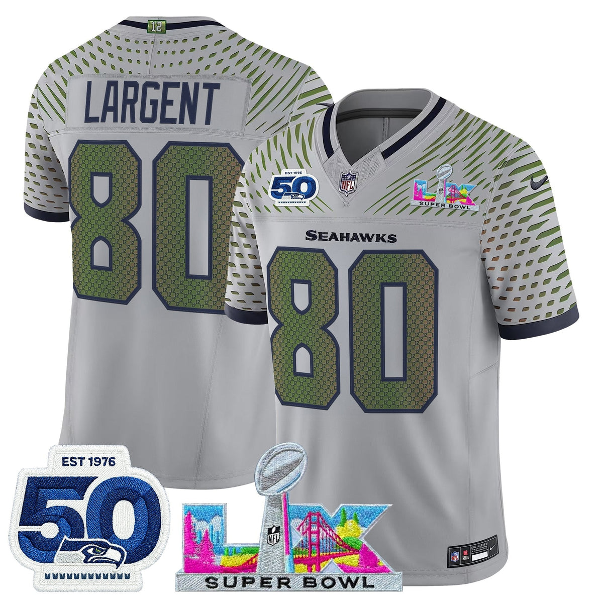 SEA "Super Bowl LX & 50th Patch" Vapor Limited Jersey - image 23