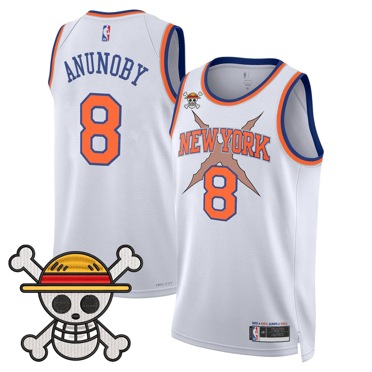 NYK x One Piece Swingman Jersey- Stitched - image 16