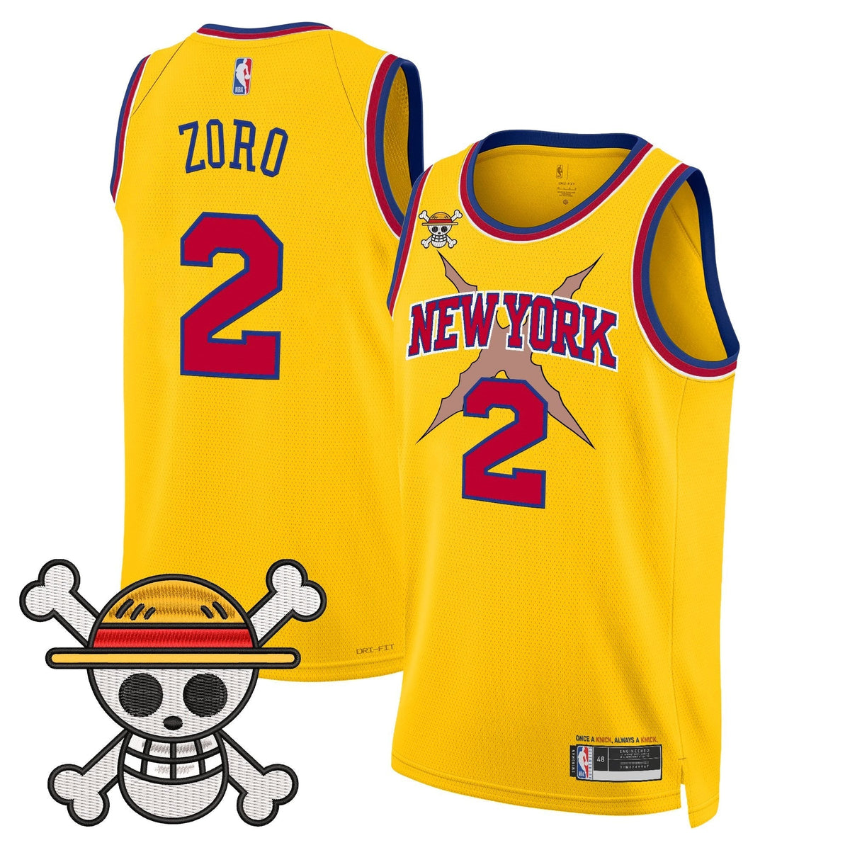 NYK x One Piece Swingman Jersey- Stitched - image 38