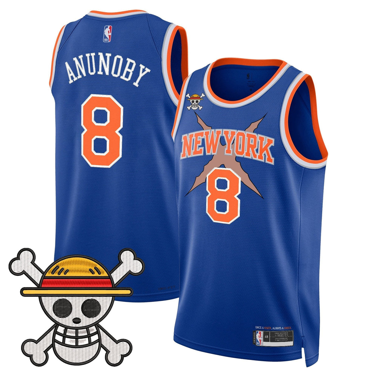 NYK x One Piece Swingman Jersey- Stitched - image 7