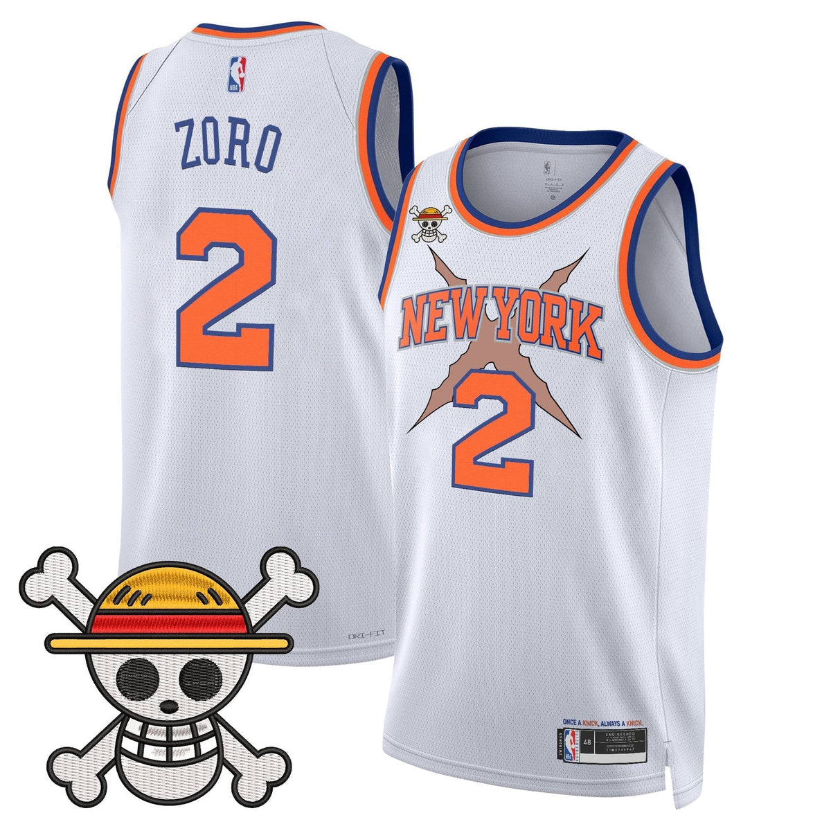 NYK x One Piece Swingman Jersey- Stitched - image 11