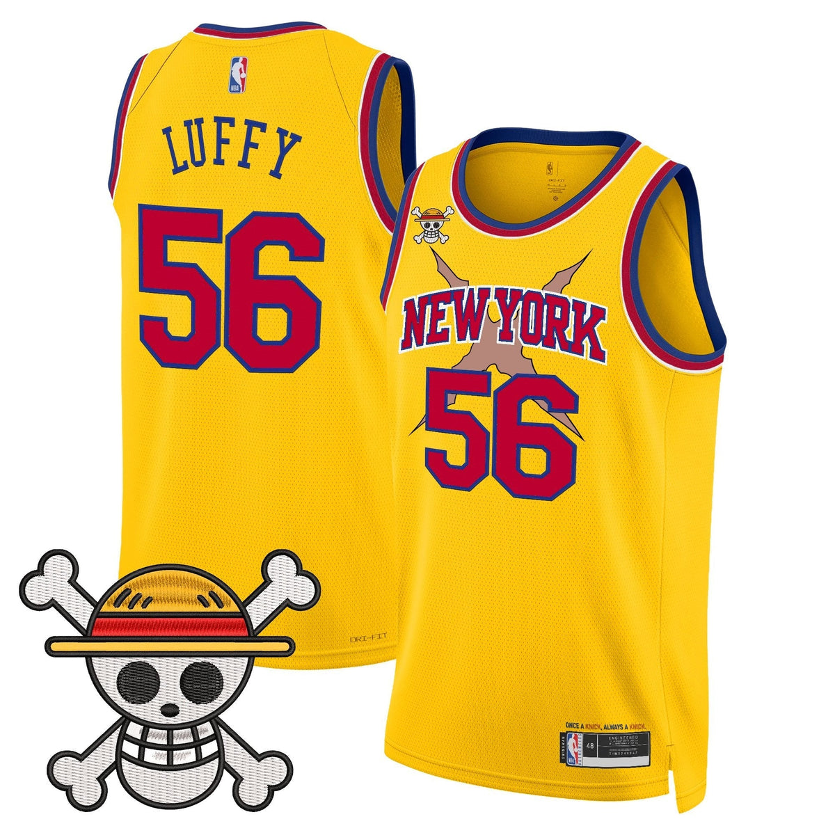 NYK x One Piece Swingman Jersey- Stitched - image 37