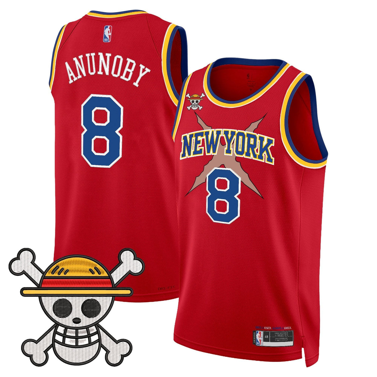 NYK x One Piece Swingman Jersey- Stitched - image 34