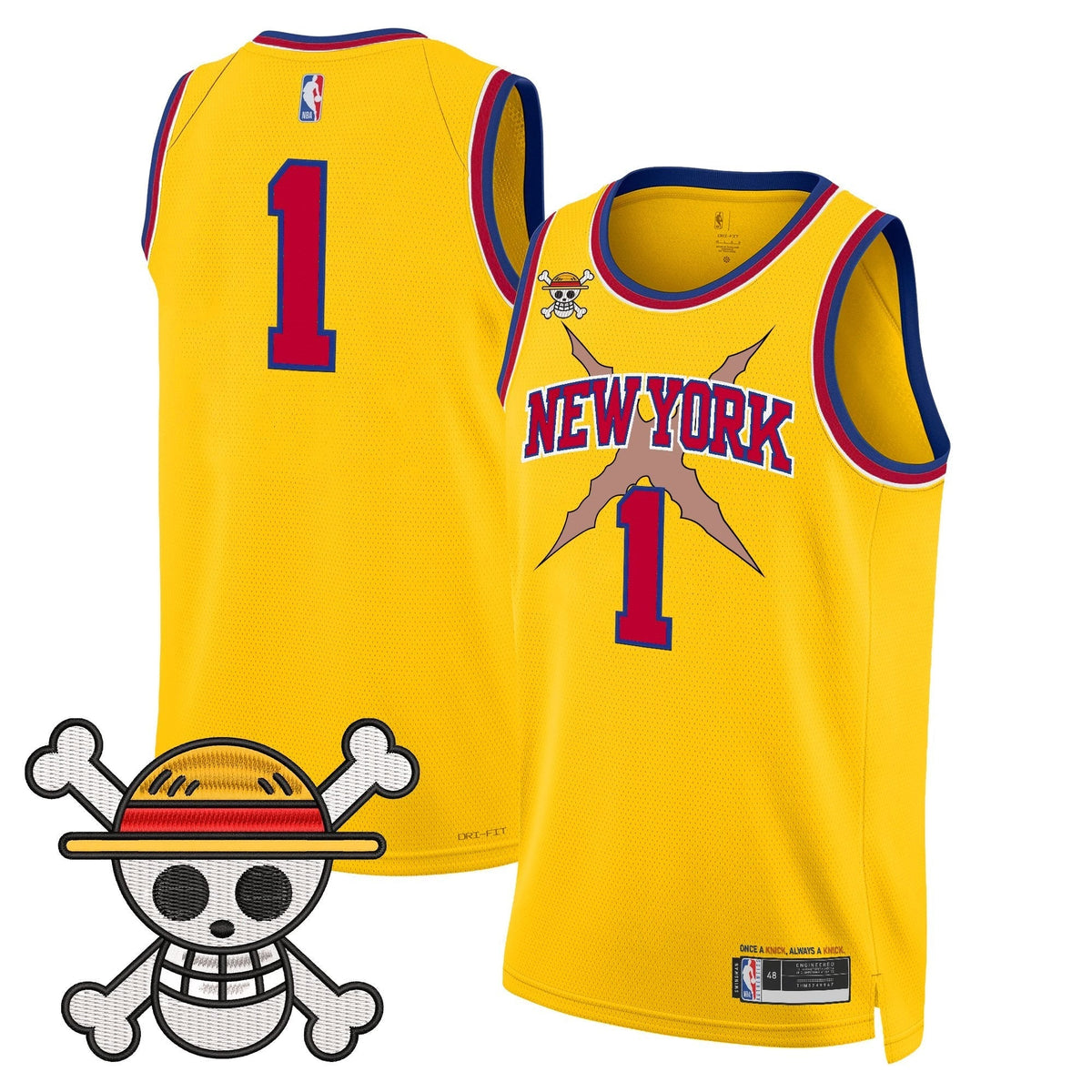 NYK x One Piece Swingman Jersey- Stitched - image 45