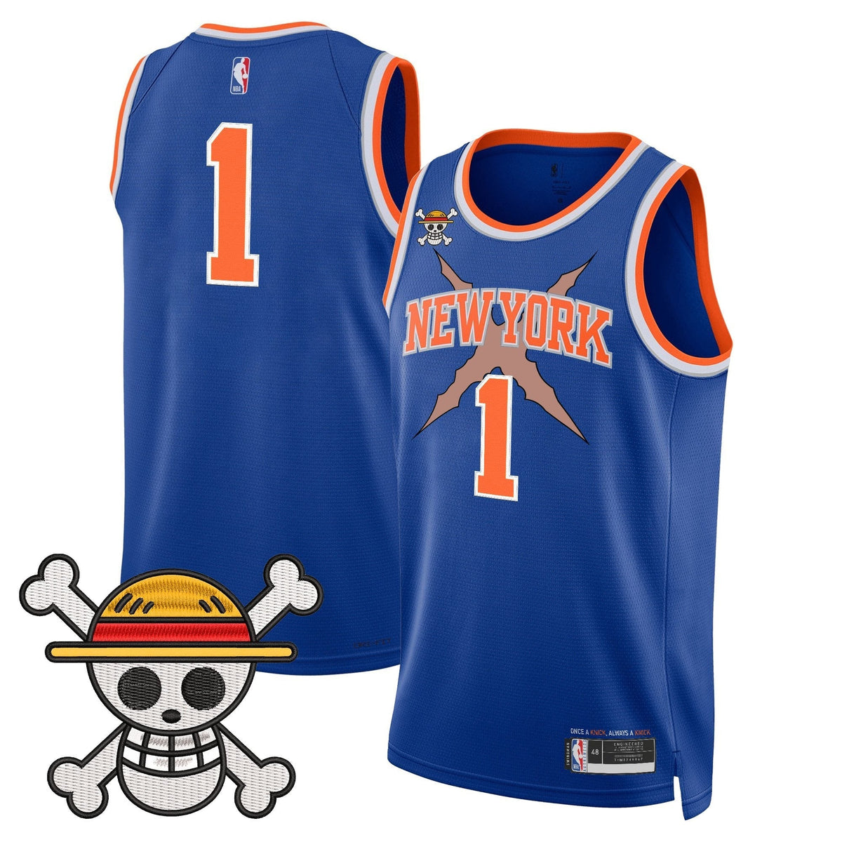 NYK x One Piece Swingman Jersey- Stitched - image 9