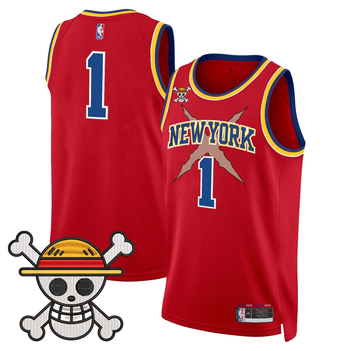 NYK x One Piece Swingman Jersey- Stitched - image 36