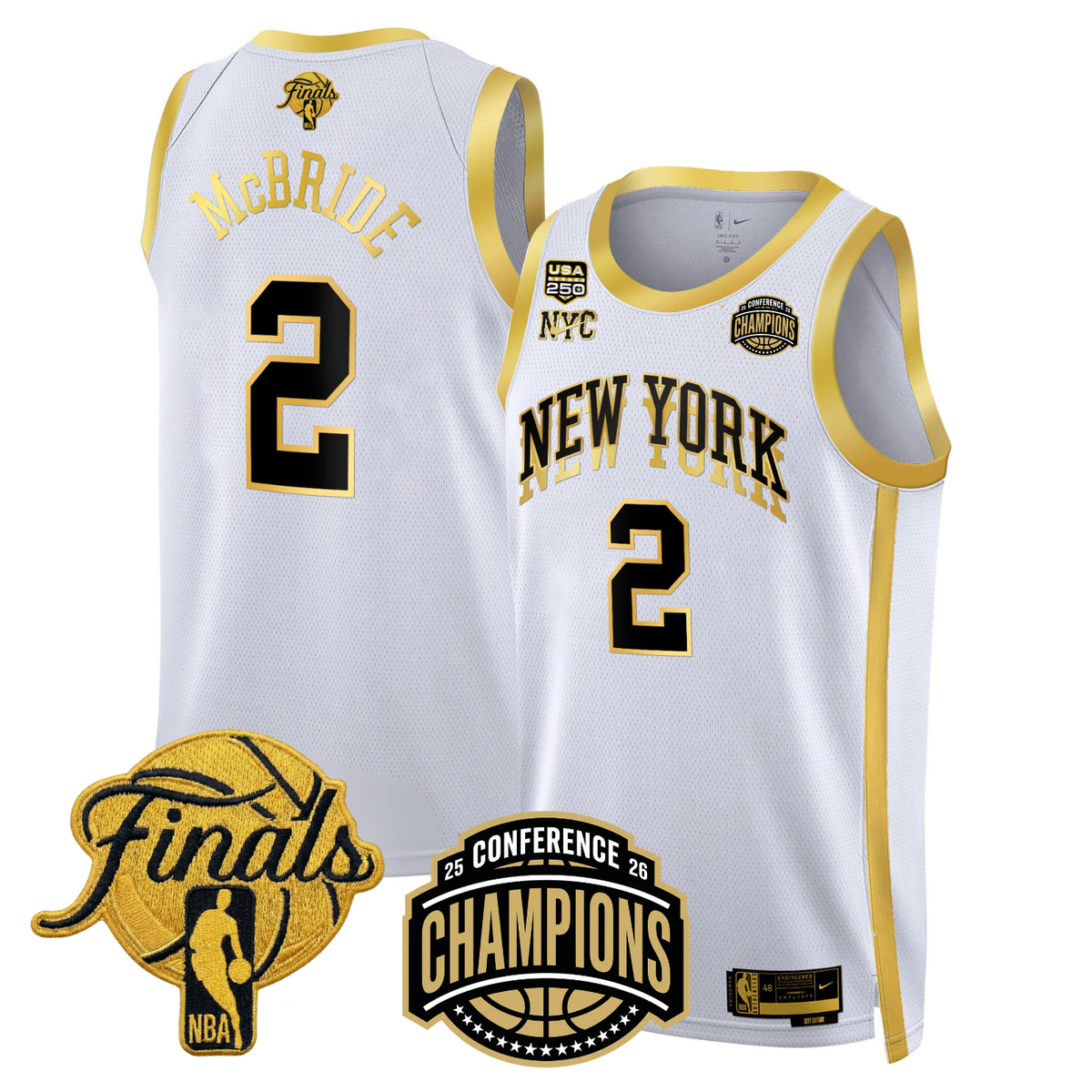 NYK 2026 Finals Limited Gold Jersey V2 - Stitched - image 9