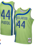 Atlanta Hawks Pete "Pistol" Maravich 1970/71 Mitchell & Ness Green Basketball Jersey - image 1