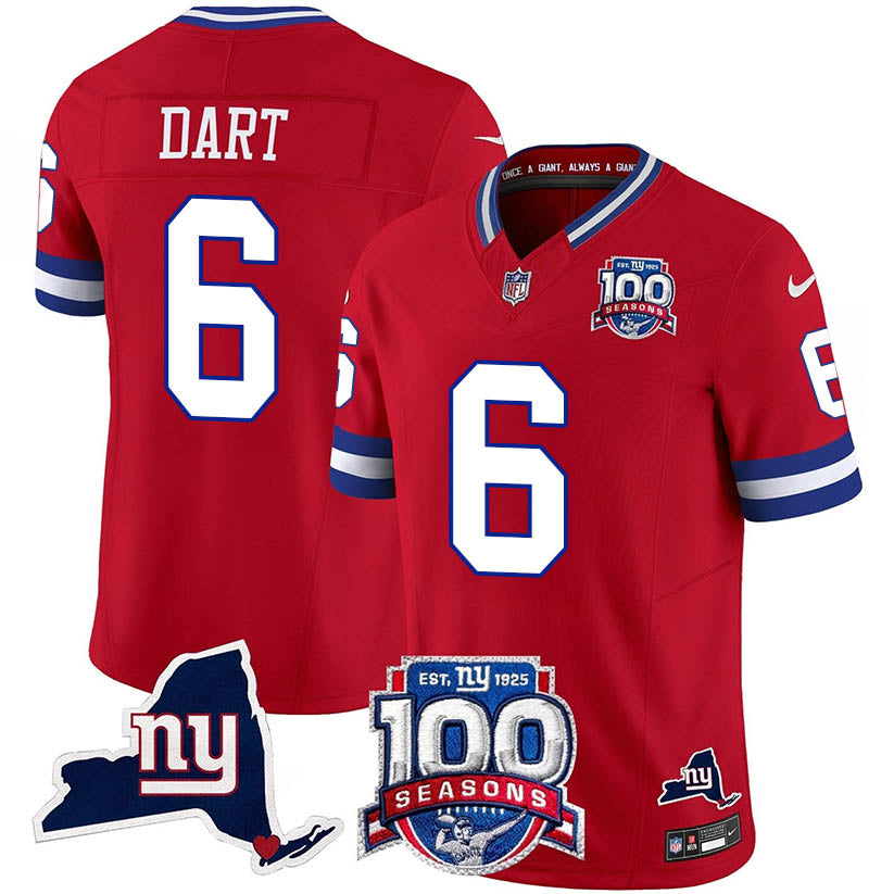 NYG 100th Season & State Patch Vapor Limited Jersey - image 38