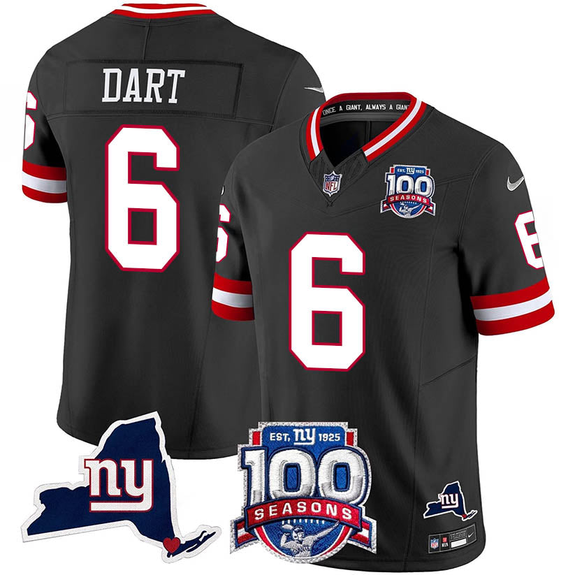 NYG 100th Season & State Patch Vapor Limited Jersey - image 47