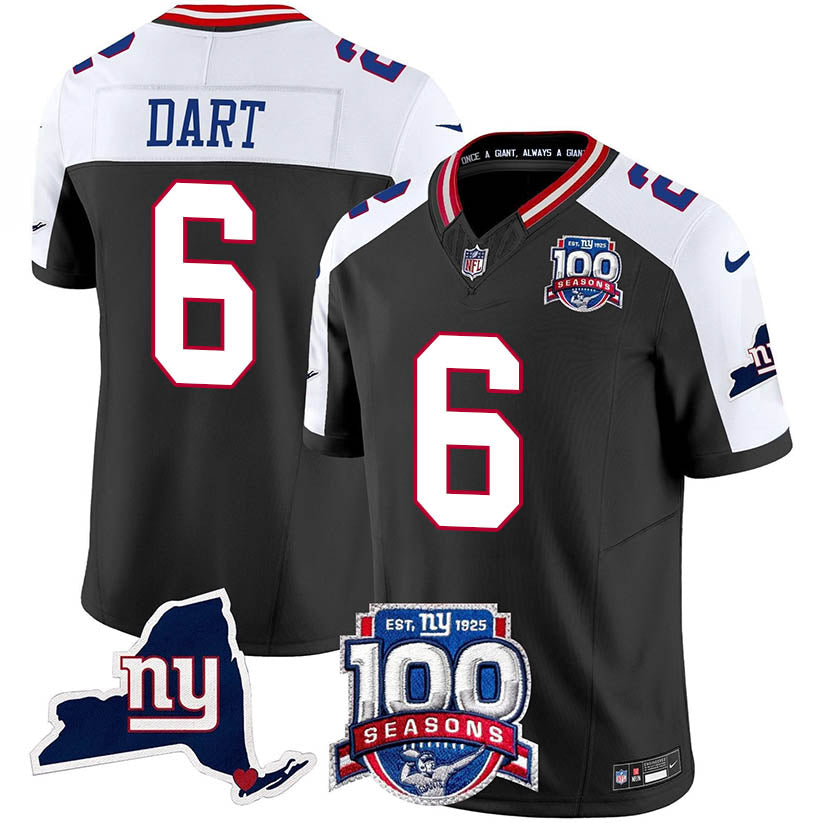 NYG 100th Season & State Patch Vapor Limited Jersey - image 2