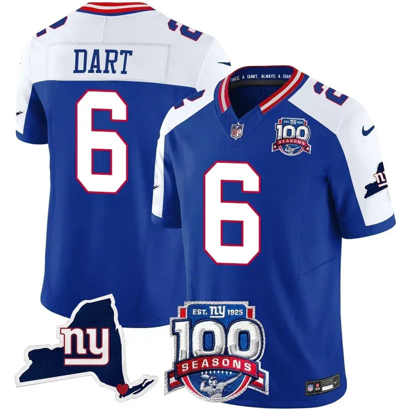 NYG 100th Season & State Patch Vapor Limited Jersey - image 11