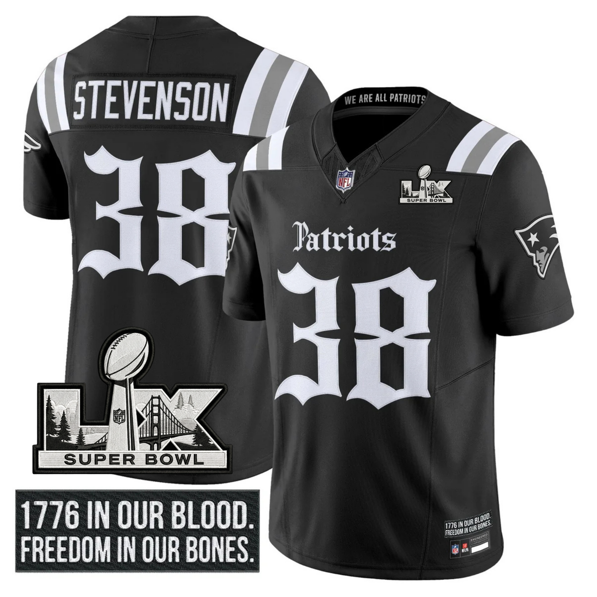 NE SB LX Patch Vapor Limited Gothic Jersey - image 5