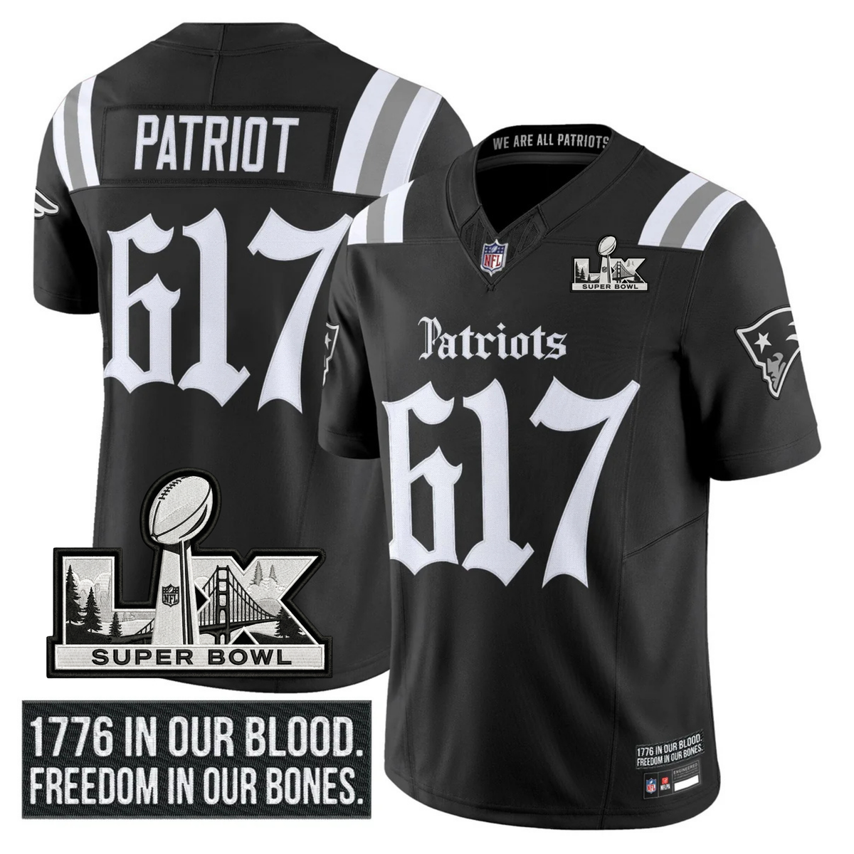 NE SB LX Patch Vapor Limited Gothic Jersey - image 2