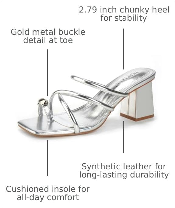 Square-Toe Thong Block-Heel Sandals — view 15