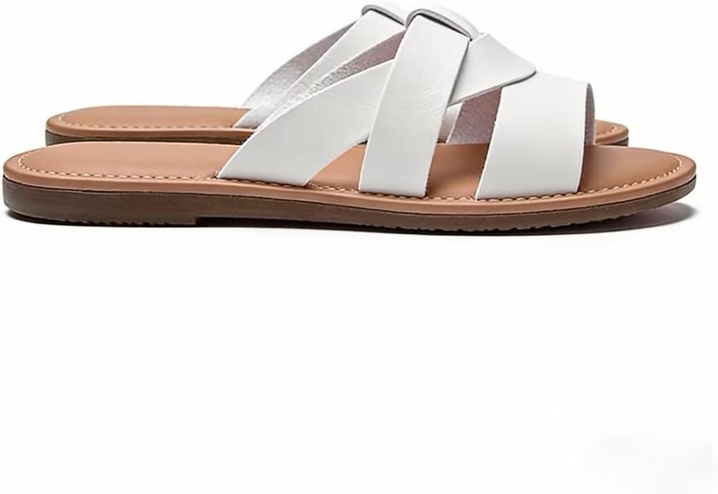 Everyday Woven-Strap Flat Slides — view 3