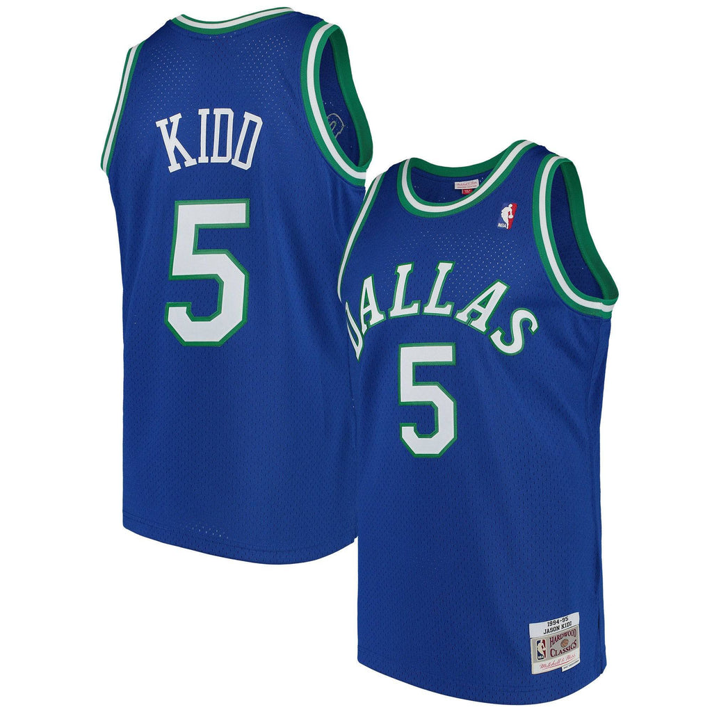 Men's Dallas Mavericks Jason Kidd Mitchell & Ness Blue Swingman Jersey - image 1