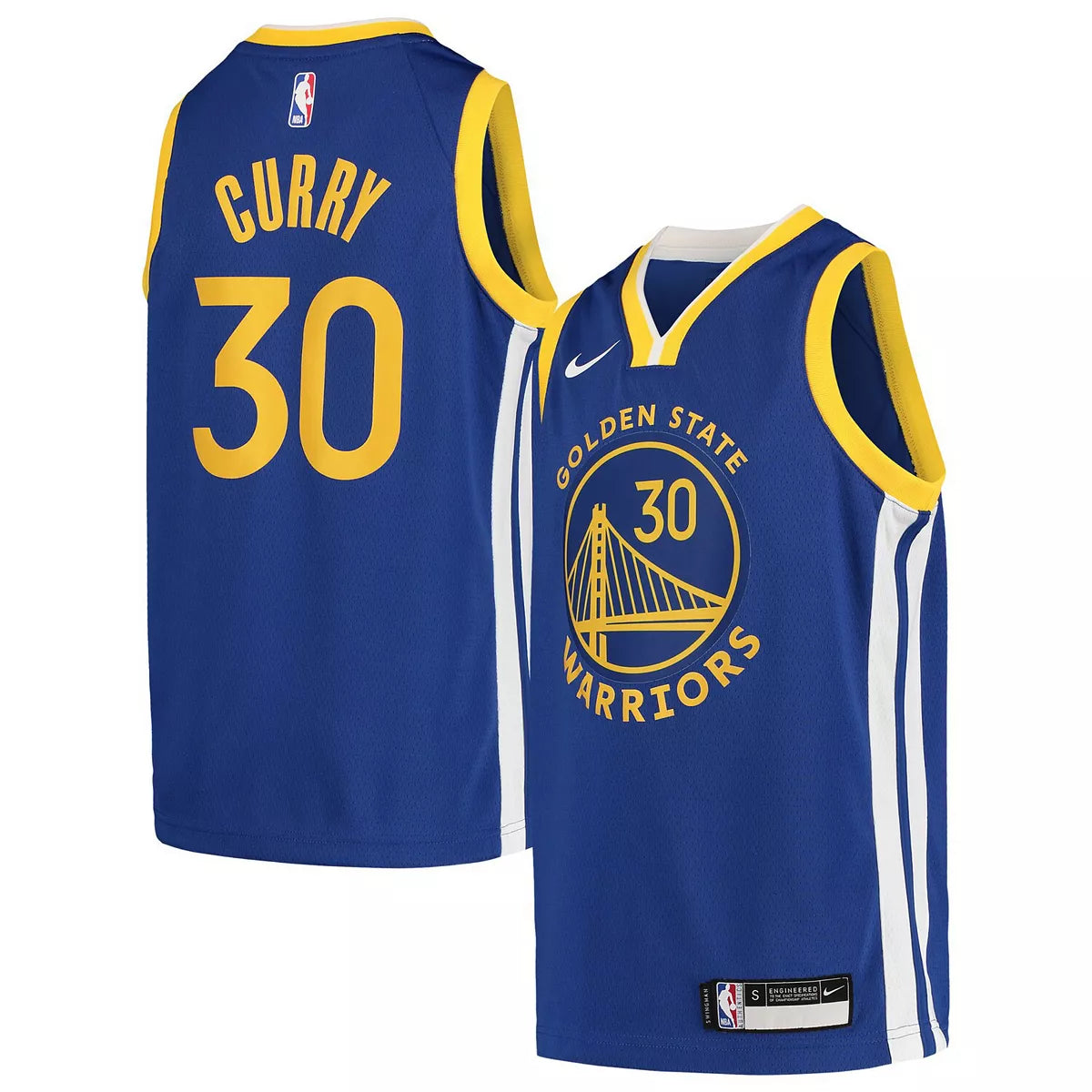 Golden State Warriors Stephen Curry Nike Royal Swingman Icon Jersey - image 1