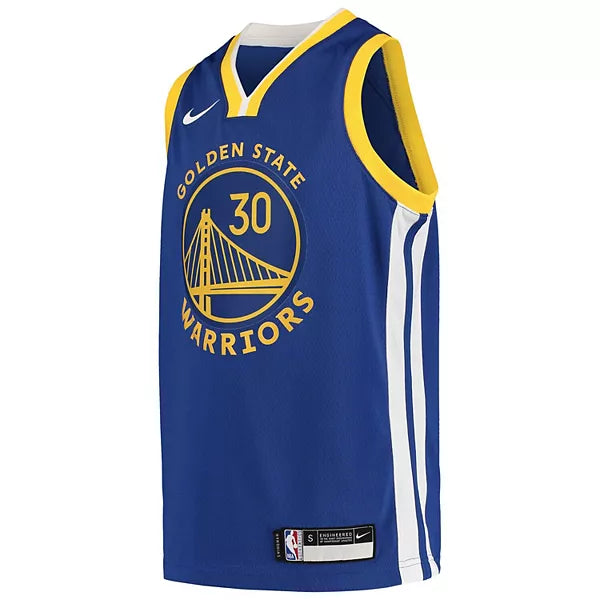 Golden State Warriors Stephen Curry Nike Royal Swingman Icon Jersey - image 2