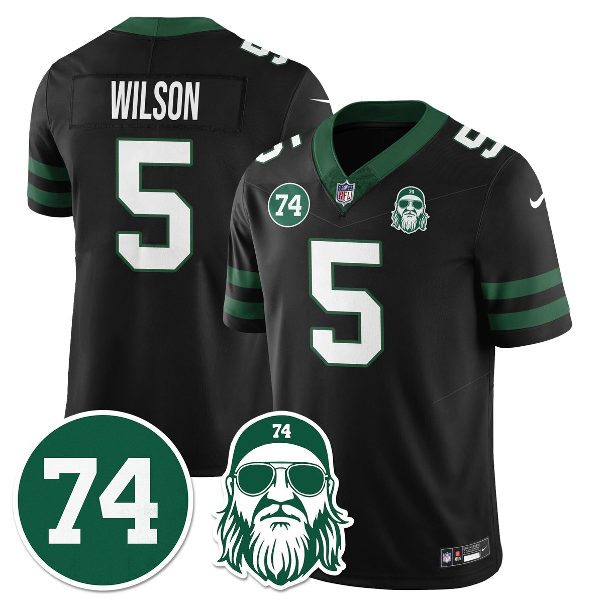 NYJ Vapor Limited Jersey - Nick Mangold Patch - image 16