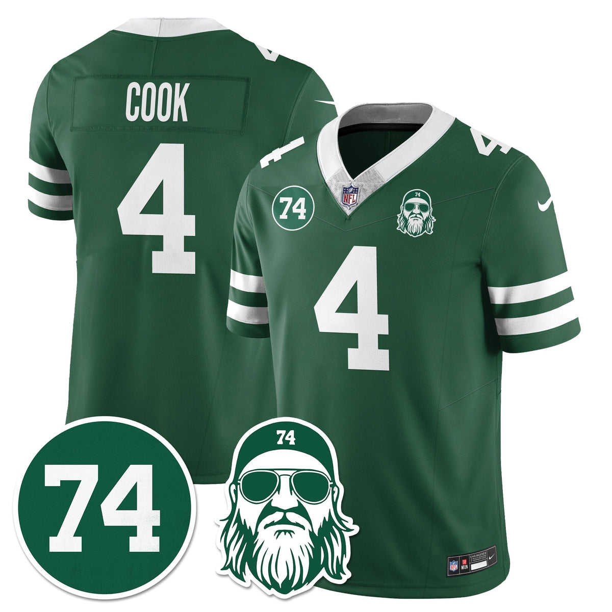 NYJ Vapor Limited Jersey - Nick Mangold Patch - image 5