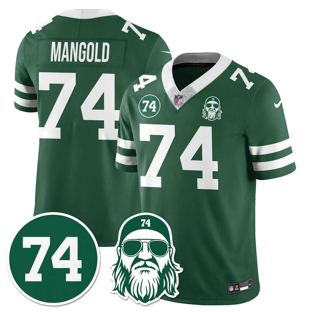 NYJ Vapor Limited Jersey - Nick Mangold Patch - image 1