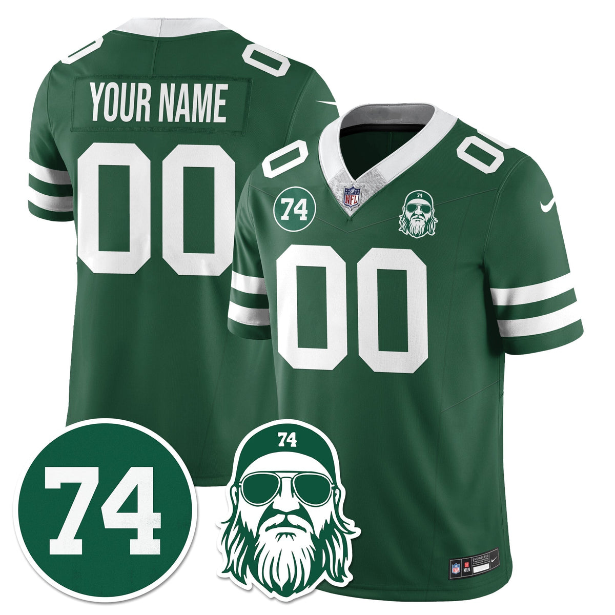 NYJ Vapor Limited Jersey - Nick Mangold Patch - image 26