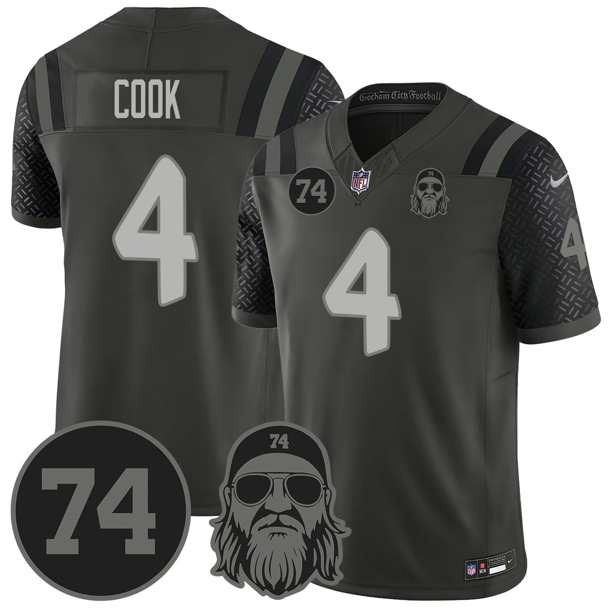 NYJ Vapor Limited Jersey - Nick Mangold Patch - image 23