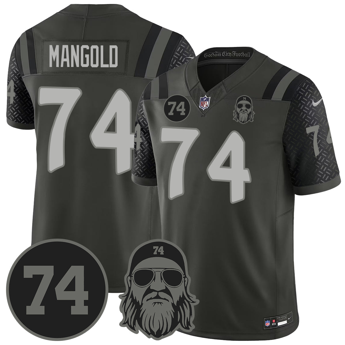 NYJ Vapor Limited Jersey - Nick Mangold Patch - image 19