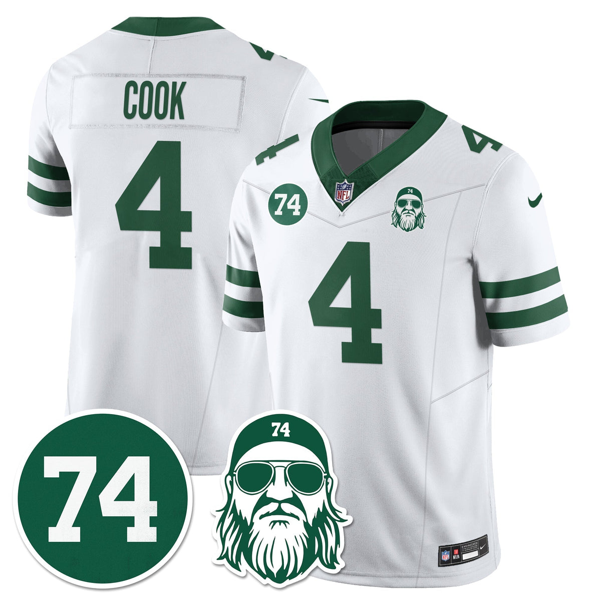 NYJ Vapor Limited Jersey - Nick Mangold Patch - image 11