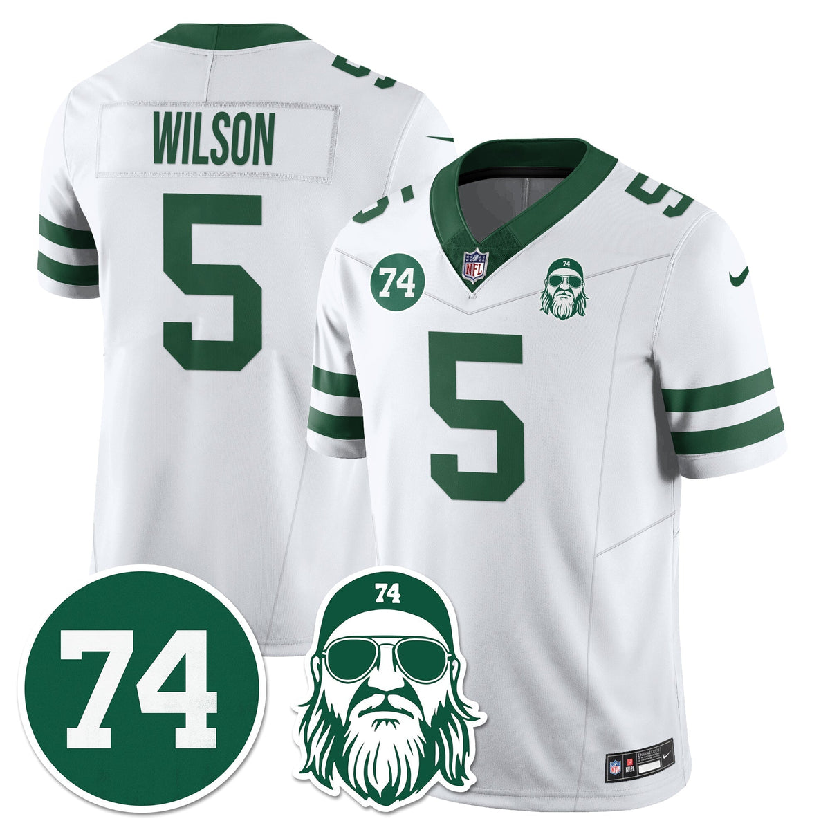NYJ Vapor Limited Jersey - Nick Mangold Patch - image 10