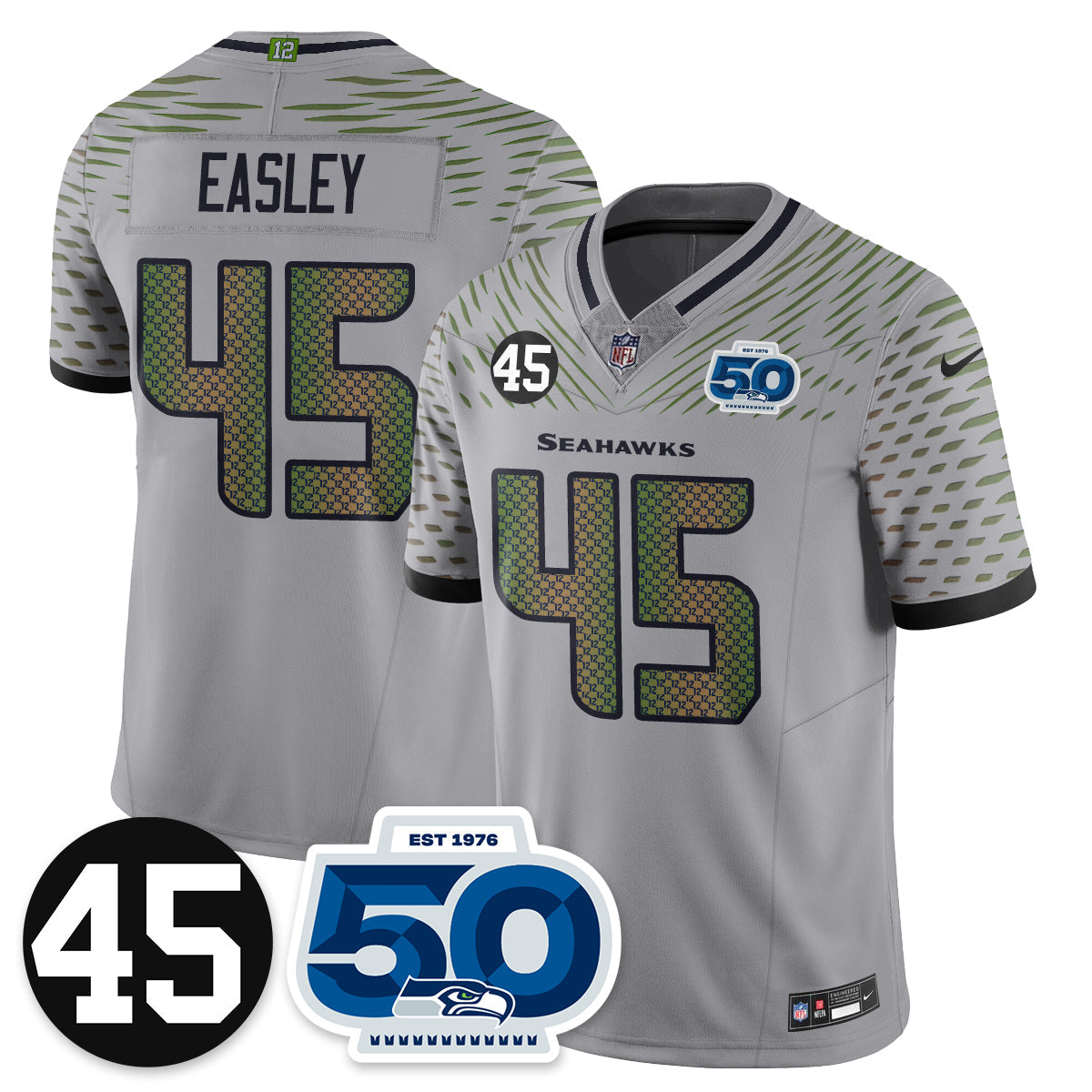 SEA Vapor Limited Jersey - Honor Kenny Easley - image 1