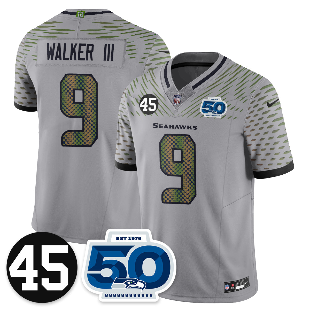 SEA Vapor Limited Jersey - Honor Kenny Easley - image 7