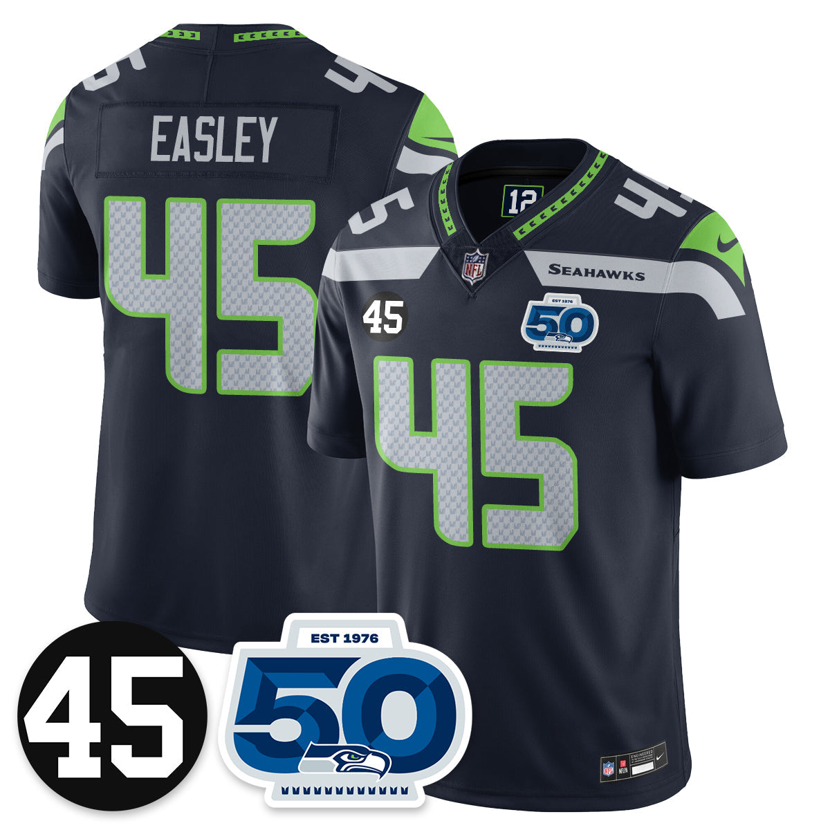SEA Vapor Limited Jersey - Honor Kenny Easley - image 21