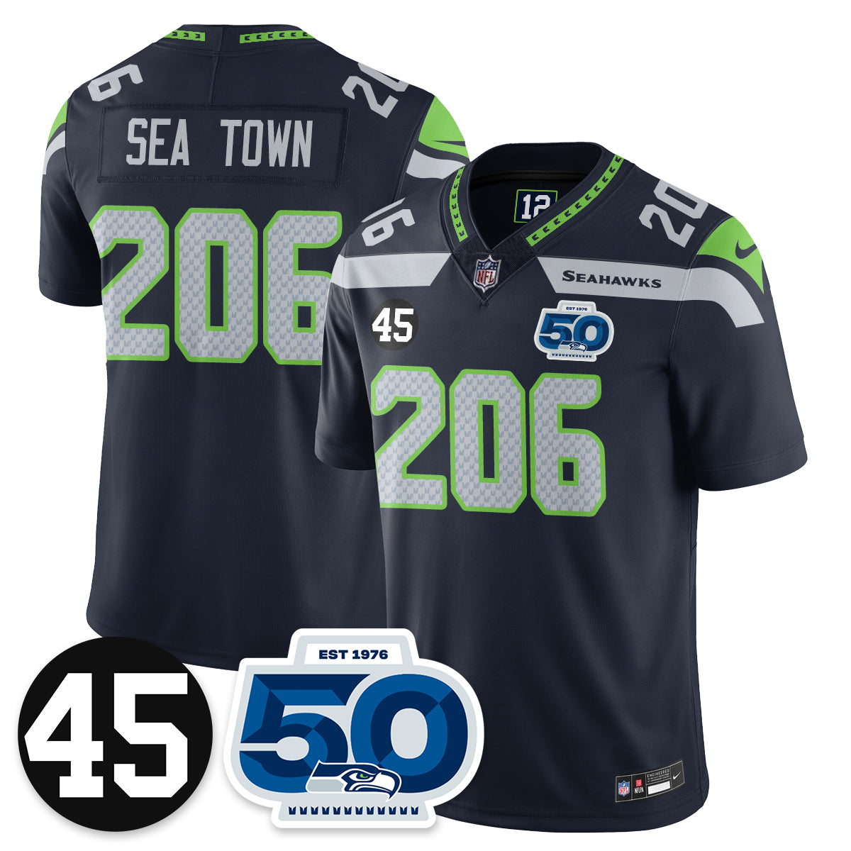 SEA Vapor Limited Jersey - Honor Kenny Easley - image 23