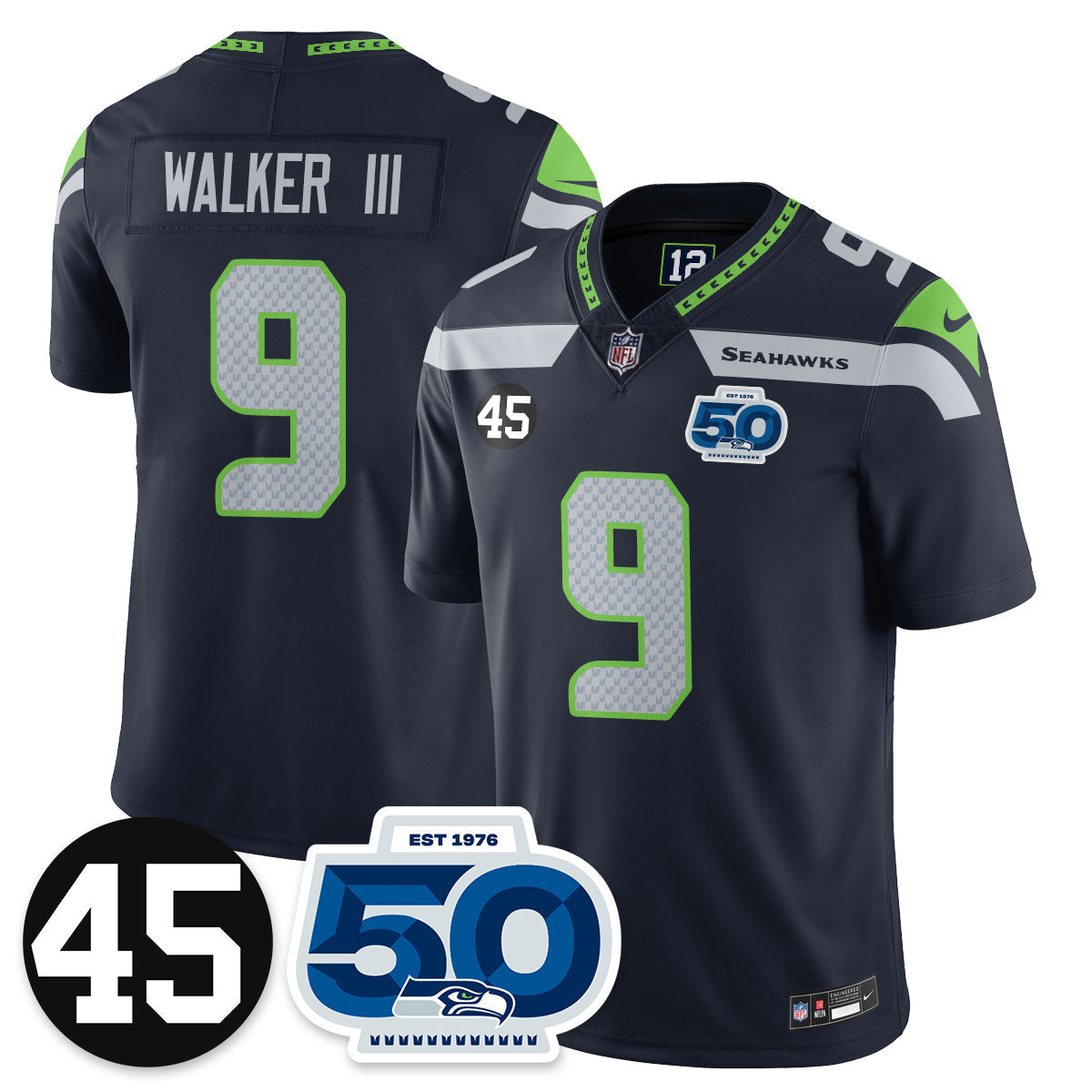SEA Vapor Limited Jersey - Honor Kenny Easley - image 27