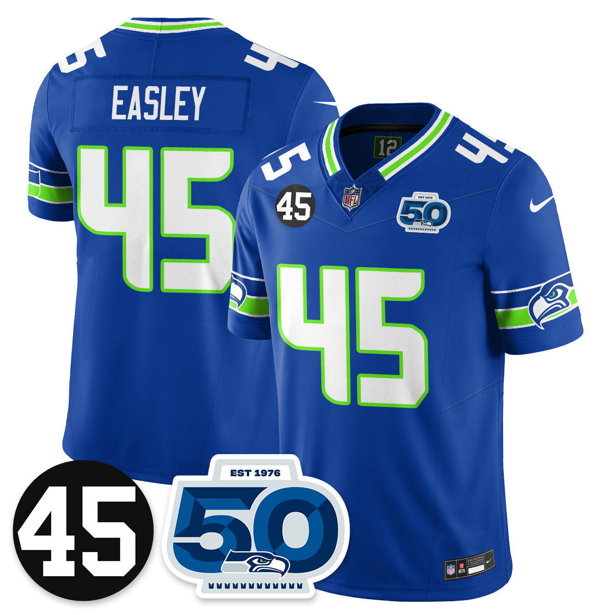 SEA Vapor Limited Jersey - Honor Kenny Easley - image 11