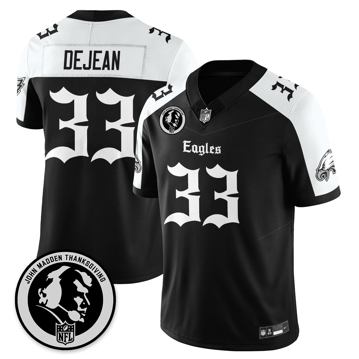 PHI Gothic Vapor Limited Jersey - John Madden Patch - image 4