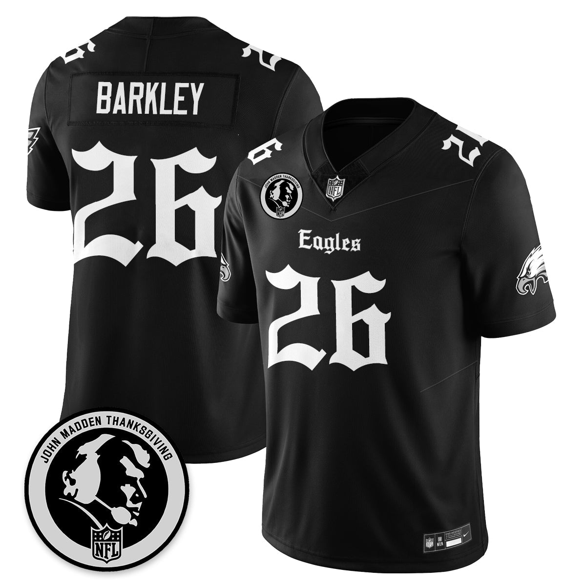 PHI Gothic Vapor Limited Jersey - John Madden Patch - image 11