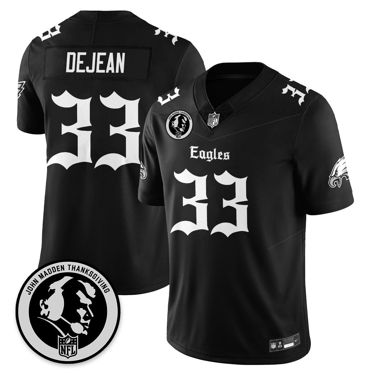 PHI Gothic Vapor Limited Jersey - John Madden Patch - image 13