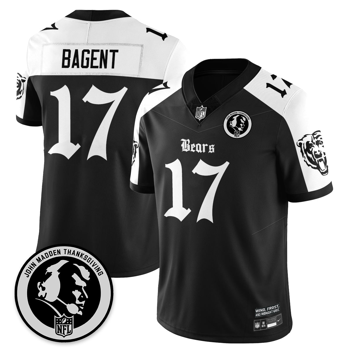 CHI Gothic Vapor Limited Jersey - John Madden Patch - image 5