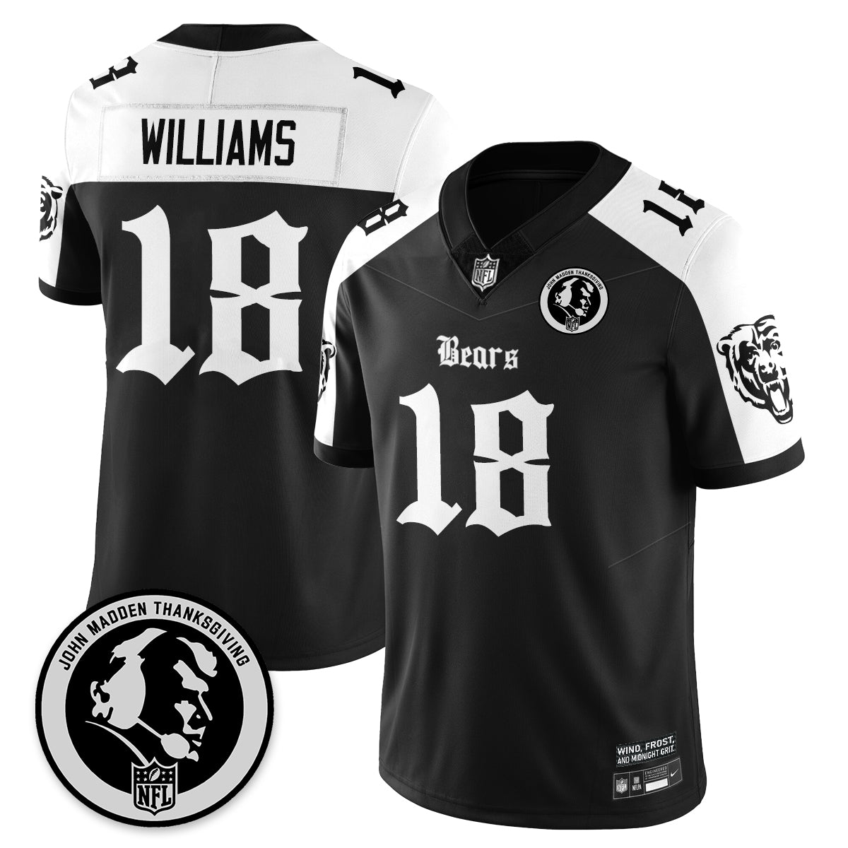 CHI Gothic Vapor Limited Jersey - John Madden Patch - image 1