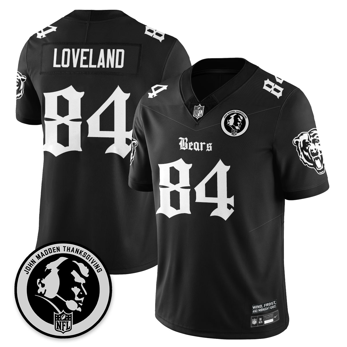 CHI Gothic Vapor Limited Jersey - John Madden Patch - image 10
