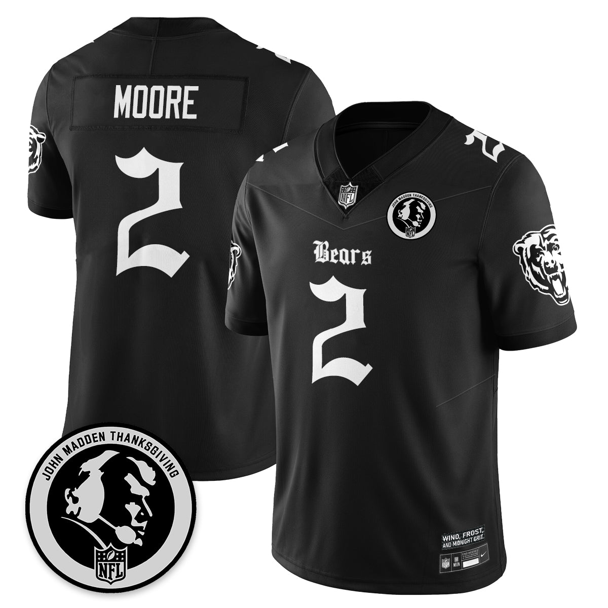 CHI Gothic Vapor Limited Jersey - John Madden Patch - image 12