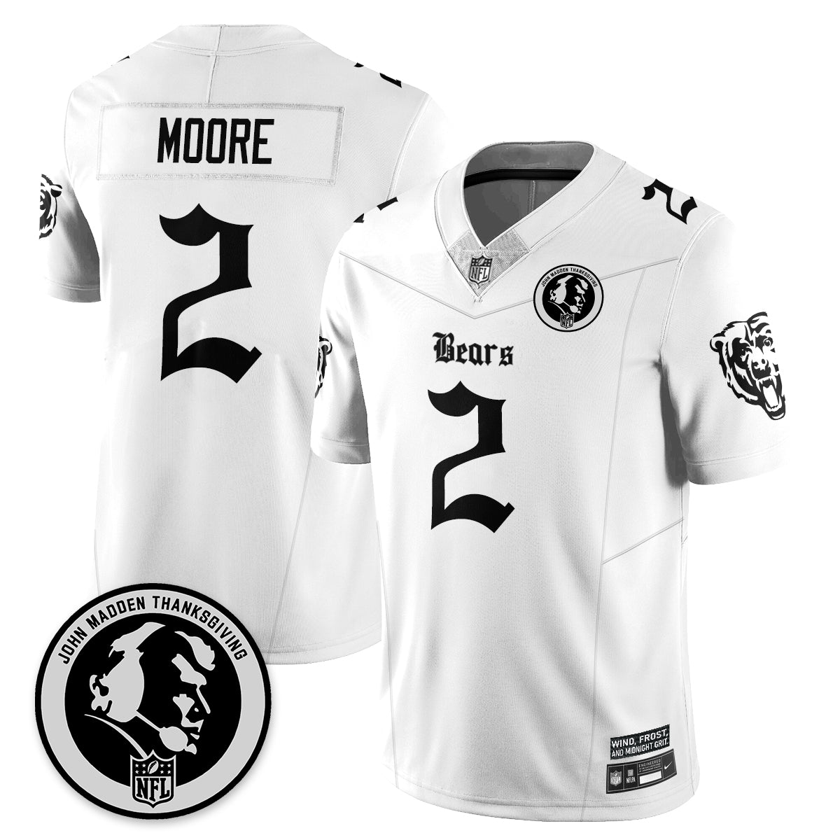 CHI Gothic Vapor Limited Jersey - John Madden Patch - image 20
